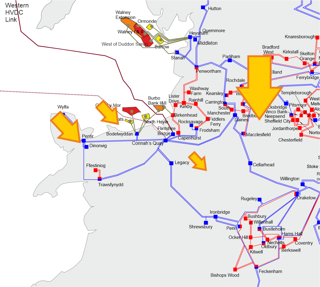 North Wales map - ETYS 2023