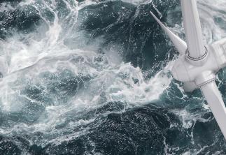 Wind turbine in the sea