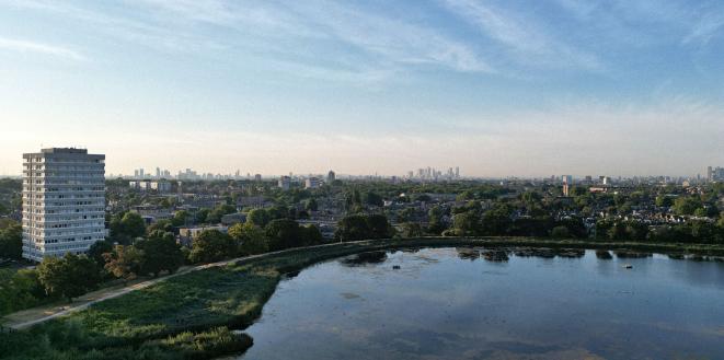 City and river