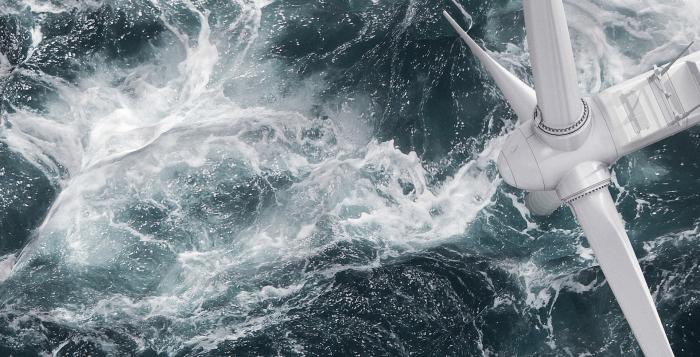 Wind turbine in the sea