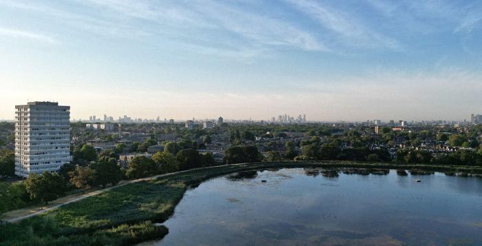 City and river